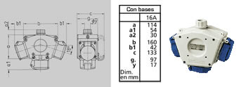 derivación para 3 hembras schuko